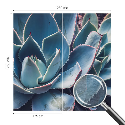 Vlies-Fototapete fürs Schlafzimmer mit grünem Aloe‑Motiv