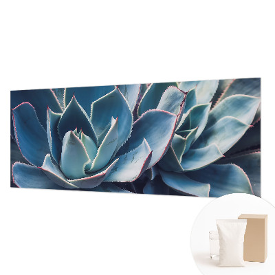 Vlies-Fototapete fürs Schlafzimmer mit grünem Aloe‑Motiv
