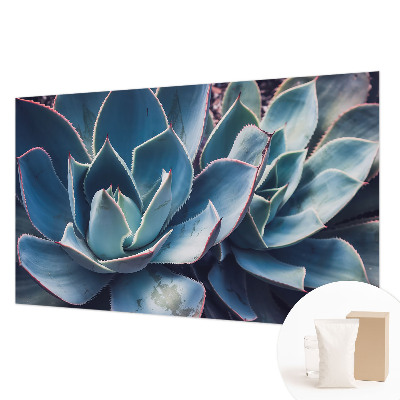 Vlies-Fototapete fürs Schlafzimmer mit grünem Aloe‑Motiv