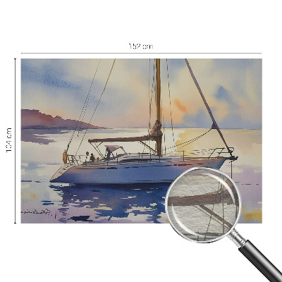 Moderne Vlies-Fototapete mit Motiv eines Segelboots im westlichen Stil
