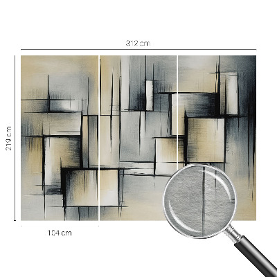 Fototapete fürs Schlafzimmer Abstrakte Geometrie