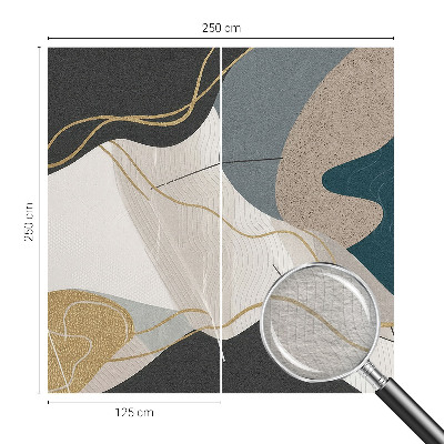 Fototapete fürs Wohnzimmer Abstrakte Formen