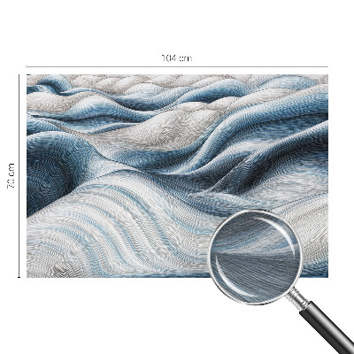 Wand-Fototapete mit Motiv sanfter Wellen