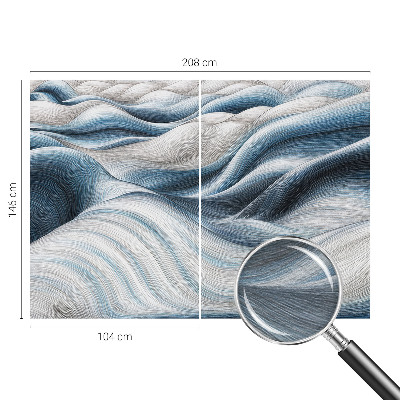 Wand-Fototapete mit Motiv sanfter Wellen