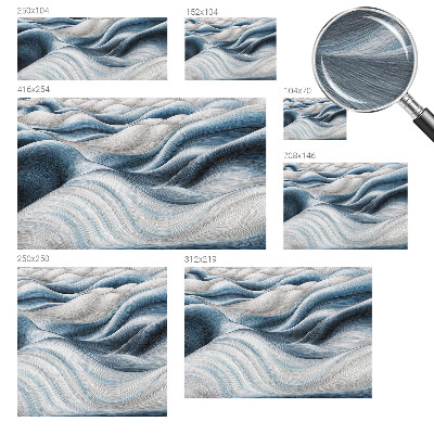 Wand-Fototapete mit Motiv sanfter Wellen