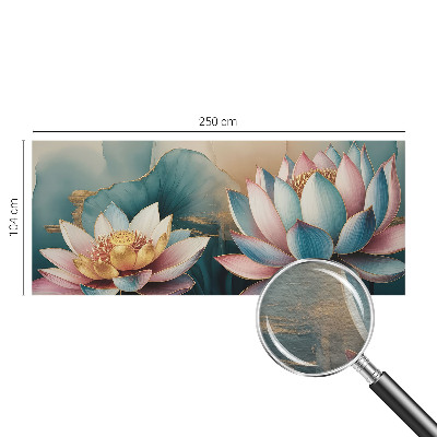 Fototapete nach Maß mit Lotusblumen-Motiv für eine harmonische Raumwirkung