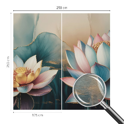 Fototapete nach Maß mit Lotusblumen-Motiv für eine harmonische Raumwirkung