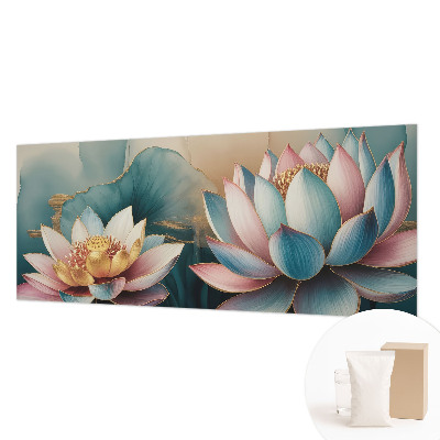 Fototapete nach Maß mit Lotusblumen-Motiv für eine harmonische Raumwirkung