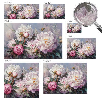 Dekorative Wand-Fototapete Pfingstrosenstrauß