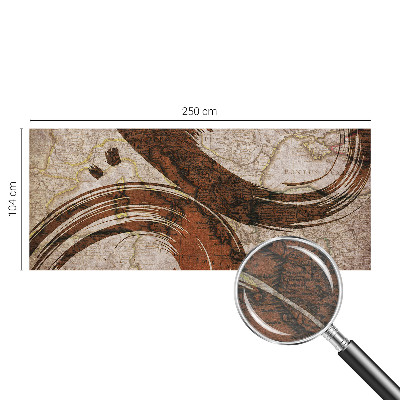 Wandtapete Künstlerische Karte