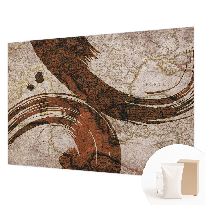 Wandtapete Künstlerische Karte