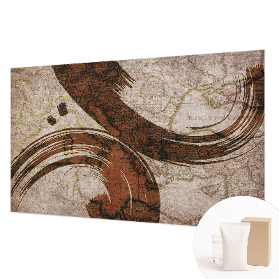 Wandtapete Künstlerische Karte