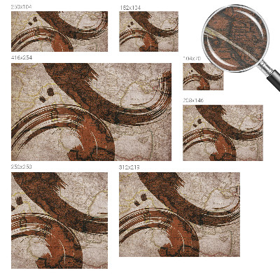 Wandtapete Künstlerische Karte