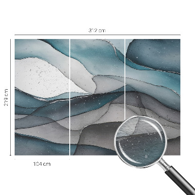 Vlies-Fototapete mit bunten Wellen als Motiv