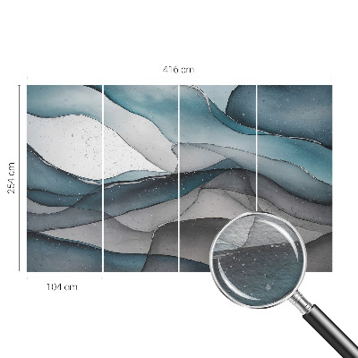 Vlies-Fototapete mit bunten Wellen als Motiv