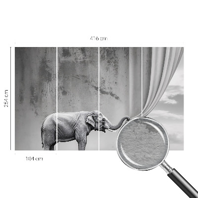 Motivtapete aus Vlies Surrealistischer Elefant