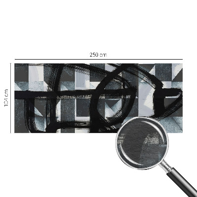 Vlies-Fototapete fürs Wohnzimmer mit ausdrucksstarkem geometrischen Motiv