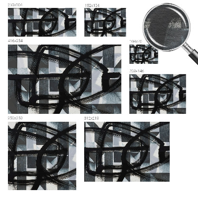 Vlies-Fototapete fürs Wohnzimmer mit ausdrucksstarkem geometrischen Motiv