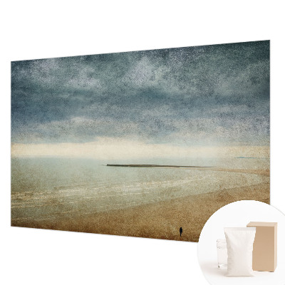 Vlies-Fototapete fürs Schlafzimmer mit nostalgischer Landschaft als Motiv