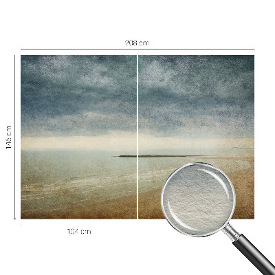Vlies-Fototapete fürs Schlafzimmer mit nostalgischer Landschaft als Motiv
