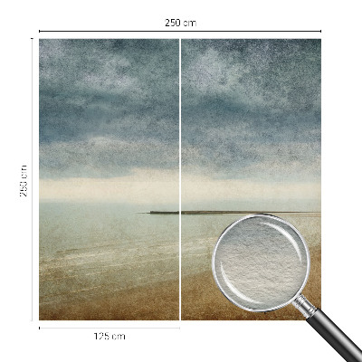 Vlies-Fototapete fürs Schlafzimmer mit nostalgischer Landschaft als Motiv