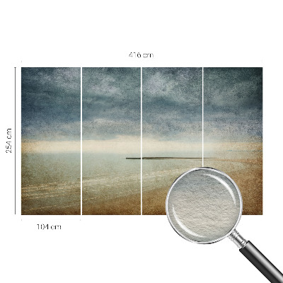 Vlies-Fototapete fürs Schlafzimmer mit nostalgischer Landschaft als Motiv