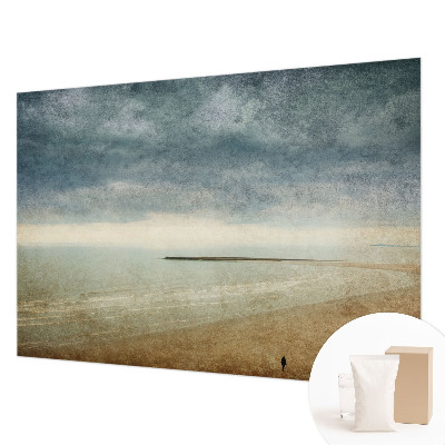 Vlies-Fototapete fürs Schlafzimmer mit nostalgischer Landschaft als Motiv