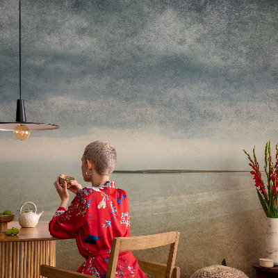 Vlies-Fototapete fürs Schlafzimmer mit nostalgischer Landschaft als Motiv