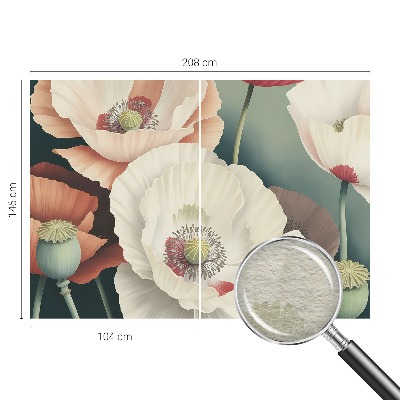 Vlies-Fototapete fürs Kinderzimmer mit Blumenmotiv