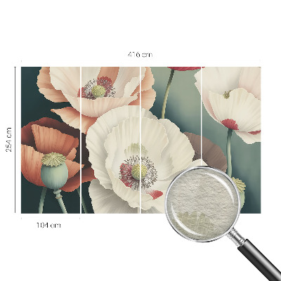Vlies-Fototapete fürs Kinderzimmer mit Blumenmotiv