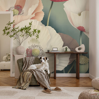 Vlies-Fototapete fürs Kinderzimmer mit Blumenmotiv