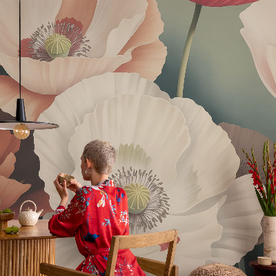 Vlies-Fototapete fürs Kinderzimmer mit Blumenmotiv
