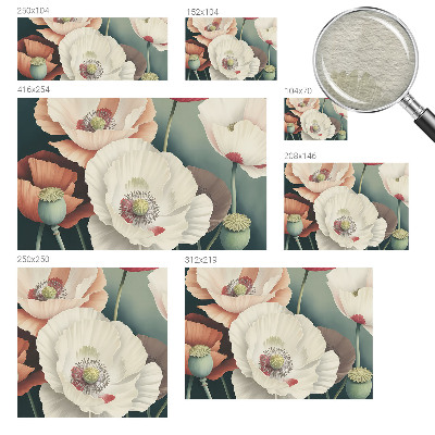 Vlies-Fototapete fürs Kinderzimmer mit Blumenmotiv
