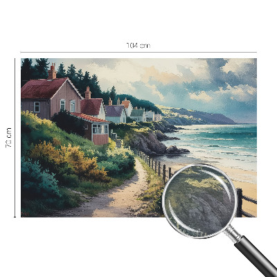 Bedruckte Vlies-Fototapete mit Motiv Klippenhäuser
