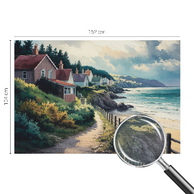 Bedruckte Vlies-Fototapete mit Motiv Klippenhäuser