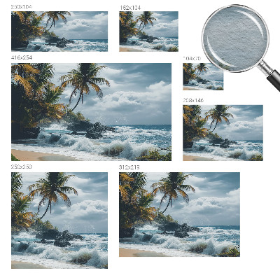 Moderne Vlies-Fototapete Exotischer Strand