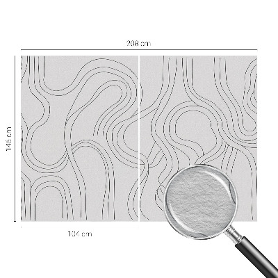 Motivtapete mit Bio-Linien-Design