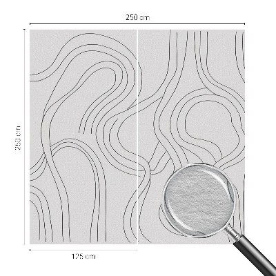 Motivtapete mit Bio-Linien-Design