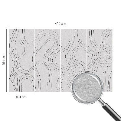 Motivtapete mit Bio-Linien-Design