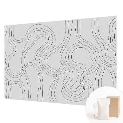 Motivtapete mit Bio-Linien-Design