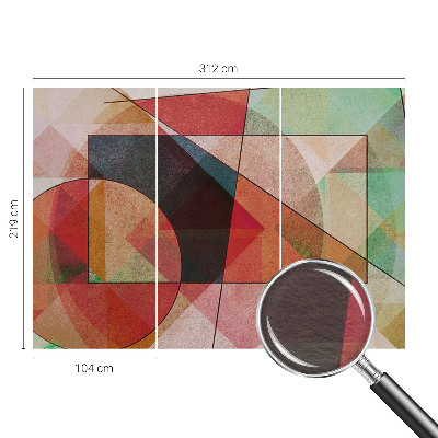Bildtapete mit einem geometrisch-abstrakten Motiv