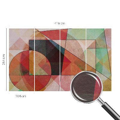 Bildtapete mit einem geometrisch-abstrakten Motiv