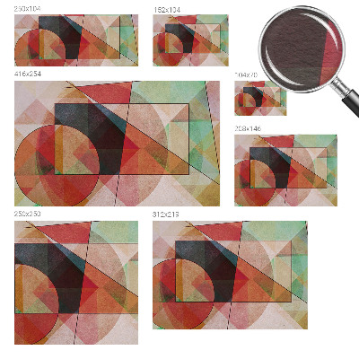 Bildtapete mit einem geometrisch-abstrakten Motiv