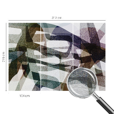 Dekorative Wand-Fototapete Bunte Schleifen