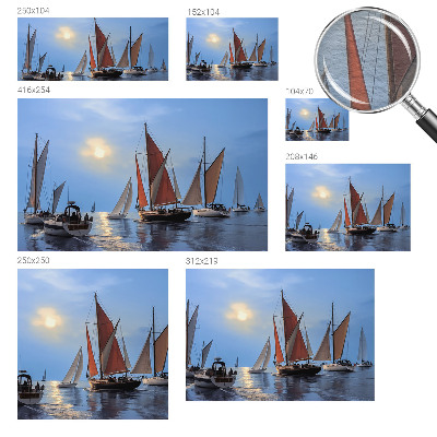 Wand-Fototapete mit einem Segelabenteuer-Motiv