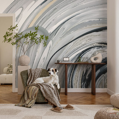 Wandtapete mit abstraktem Marmorprint