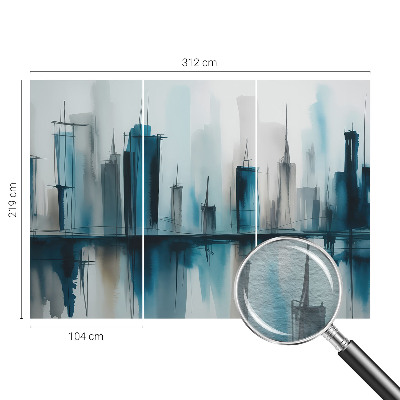 Fototapete fürs Wohnzimmer mit Motiv von Stadtlandschaften