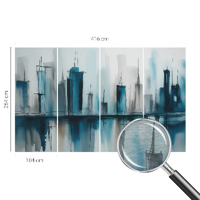 Fototapete fürs Wohnzimmer mit Motiv von Stadtlandschaften