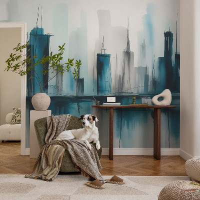 Fototapete fürs Wohnzimmer mit Motiv von Stadtlandschaften