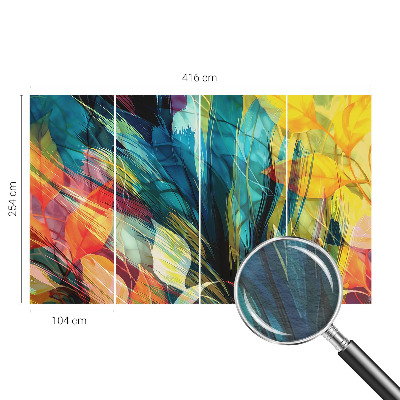 Vlies-Fototapete nach Maß mit abstraktem Blättermotiv